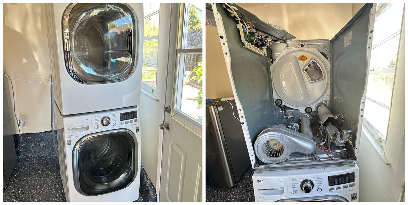 Efficient Repair of LG Stackable Dryer Not Heating in San Bruno