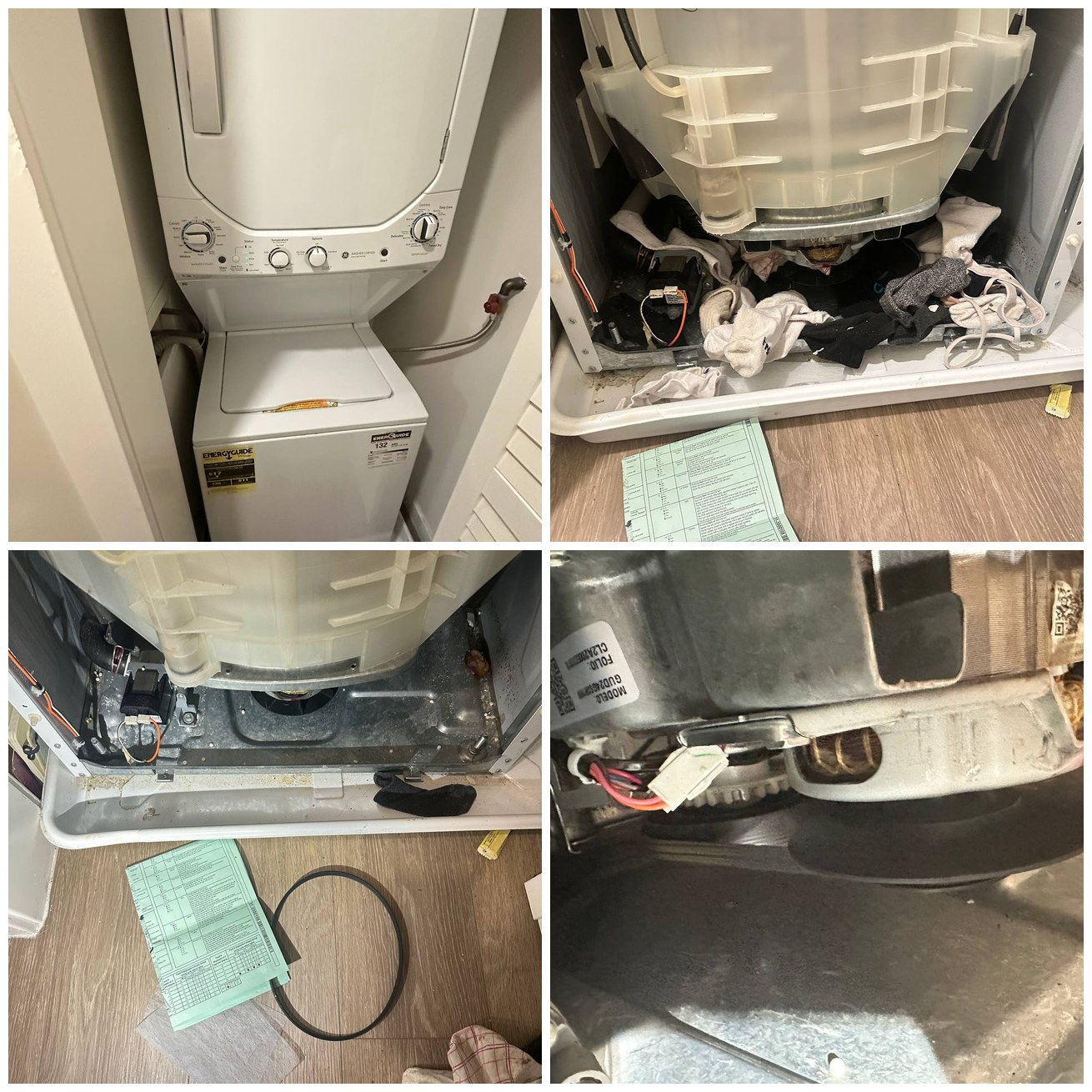 GE Combo Washer-Dryer Repair in San Francisco: Fixing a Belt Displacement Issue