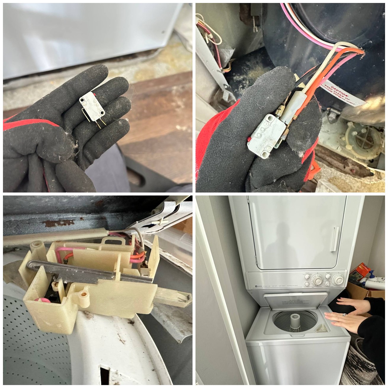 Maytag Washer-Dryer Combo Fixed After Deep Door Switch Replacement